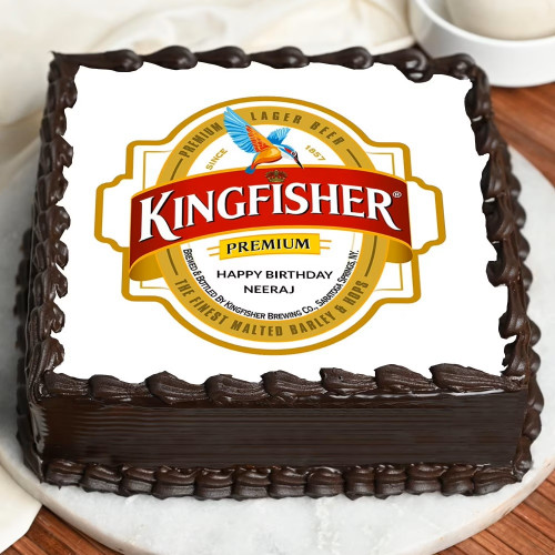 Kingfisher Logo Cake Kingfisher Logo Cake