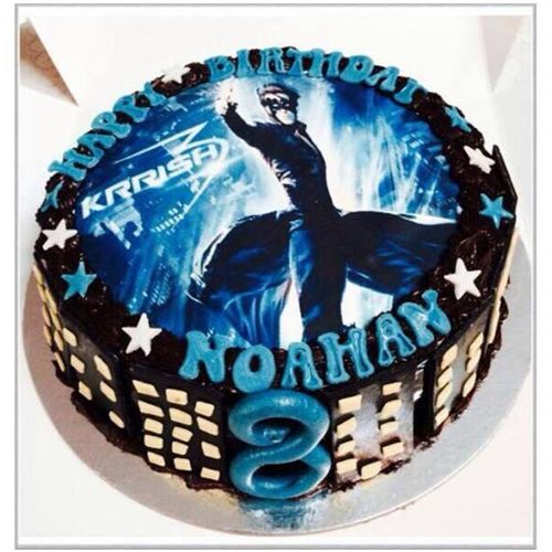 Krish Superhero Photo Cake Krish Superhero Photo Cake