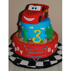 Lightning Mcqueen Cake