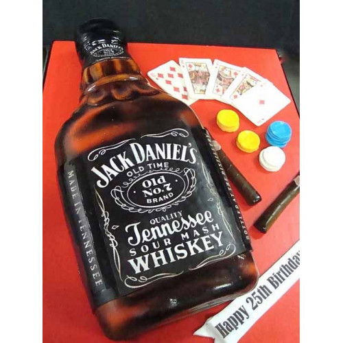 Liquor Theme Bottle Cake