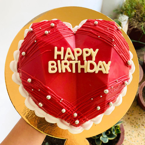 Red Pinata Cake