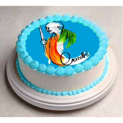 Gandhi Theme Cake Gandhi Theme Cake