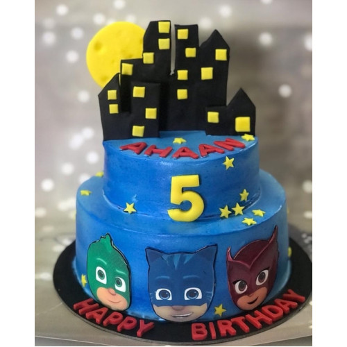 PJ Mask Theme Cake