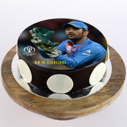 MS Dhoni Photo Cake