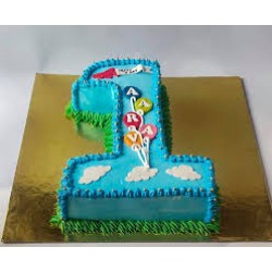 One Number Birthday Cake
