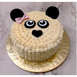 Panda Face Cake