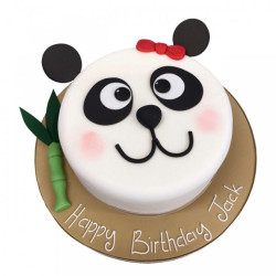 Panda Face Cake