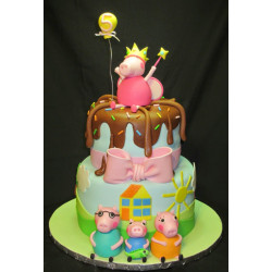 Peppa Pigs N Family Cake 