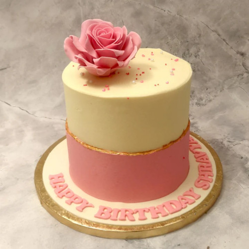 Pink Rose Cake