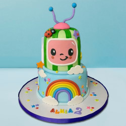 Cocomelon Rainbow Cake