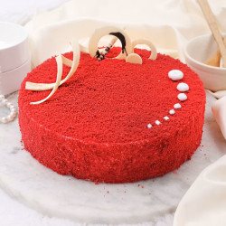 Round Red Velvet Cake