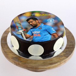 Rohit Sharma Photo Cake