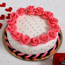 Roses Anniversary Cake