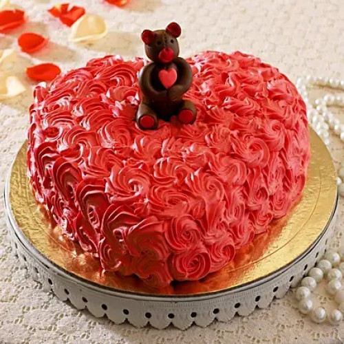 Roses Teddy Cake