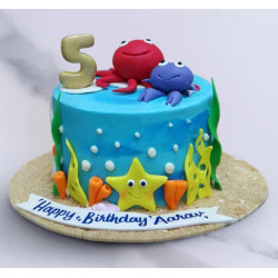 Sea Theme Kids Cake