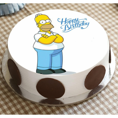 Homer Simpson Kids Cake Homer Simpson Kids Cake