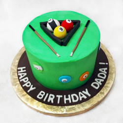 Snooker Theme Cake