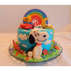 Snoopy and Woodstock Cake