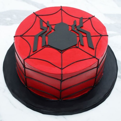 Spiderman Logo Cake Spiderman Logo Cake