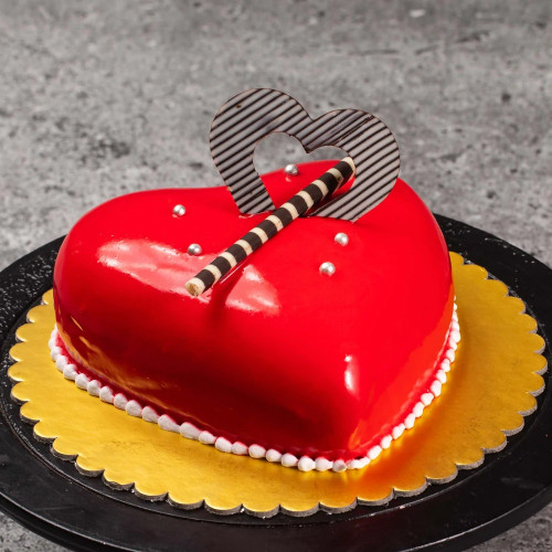 Jelly Heart Cake