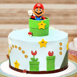 Mario Theme Cake