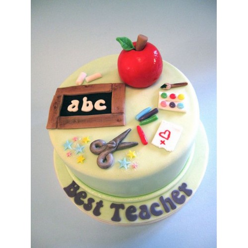 Teacher Theme Cake Teacher Theme Cake