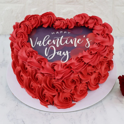 Valentine Photo Cake