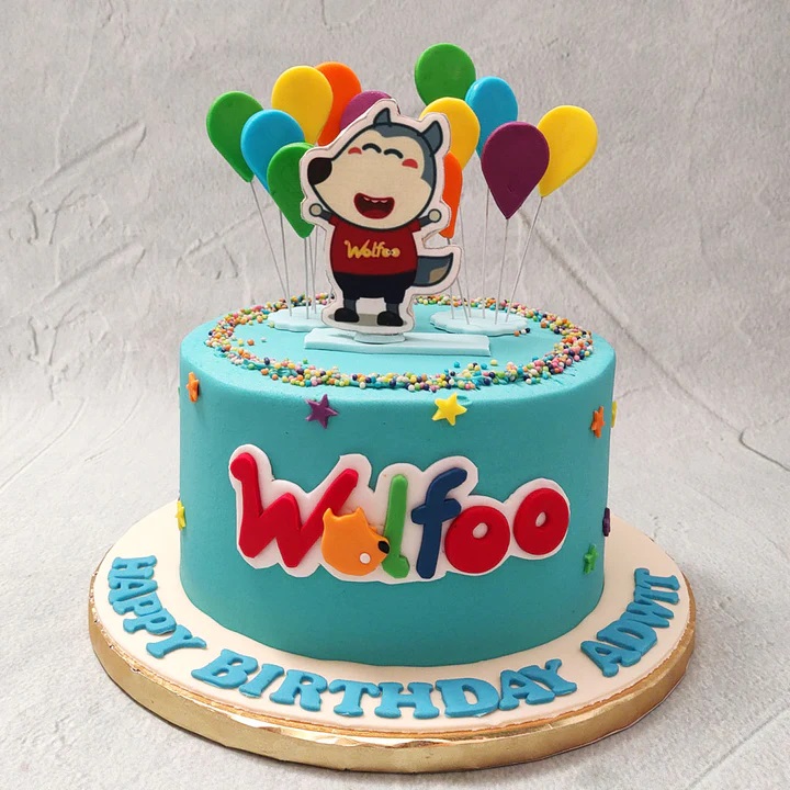 Wolfoo Cartoon Theme Egg-less Cake Delivery In Delhi and Noida