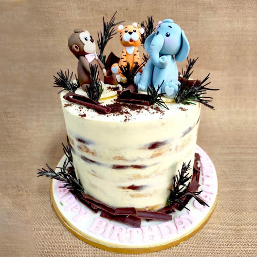 Woodland Animal Cake