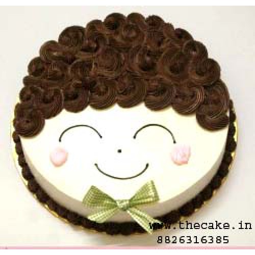 Buy Egg-less Smiley Boy Cartoon Cake Delivery